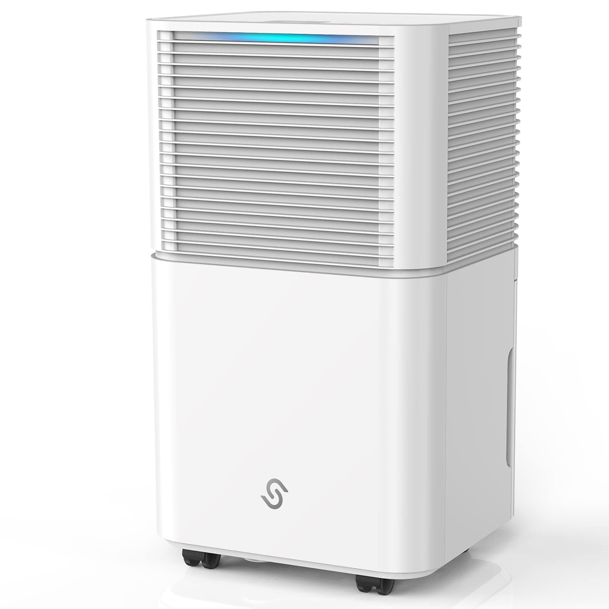 Edendirect Dehumidifier — 22 Pt., 2000 Sq. Ft. Capacity, Includes Bucket and Drain Hose, White, Model# NTE-OL12-D031B